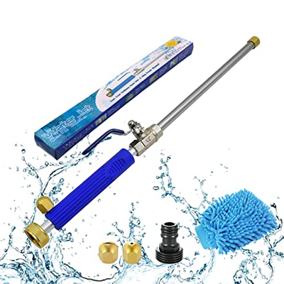 Pistola de Agua de Alta presión,Jet Boquilla Pistola,Pistola de Agua para Lavado de Coches,Boquilla de Manguera de Alta presión,Varilla de Lavado a pr