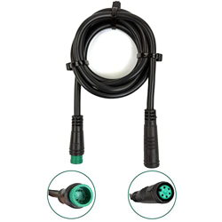 LEENKEA Cable de extensión del motor, 2Pin/3Pin/4Pin/5Pin Enchufe impermeable Hembra a Macho Funciona para Bicicleta Eléctrica Luz/Acelero/Ebike Exten en oferta