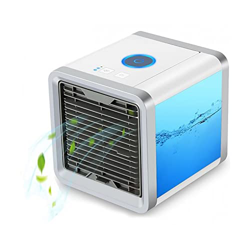 Mini Aire Acondicionado Enfriador Aire Ventilador Portátil Ligero Compacto Humidificador Luz Led USB 3 Velocidades precio