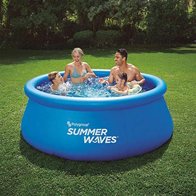 Ehlis Piscina Hinchable Circular - 244x76 cm - con depuradora - 2.174 litros