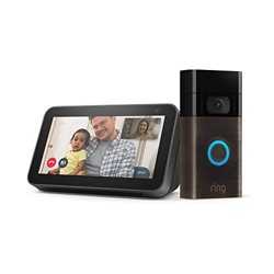 Ring Video Doorbell de Amazon + Echo Show 5 (2.ª generación, modelo de 2021) - Pantalla inteligente con Alexa | Vídeo HD 1080p, detección de movimient en oferta