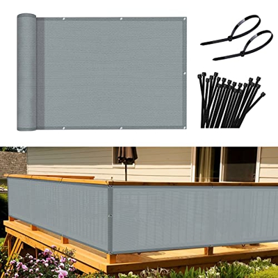 Sunnylaxx Pantalla para Balcón Jardín Protección de Privacidad HDPE(185 g/m²), Protección UV,Resistente al Viento y Transpirable,para balcón Exterior 