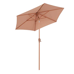 Sekey® Sombrilla Parasol para terraza jardín Playa balcón Piscina pati, Protector Solar UV50+ Ocre Oscuro en oferta
