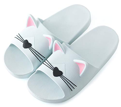 Vunavueya Mujer Hombre Sandalias y chanclas Zapatos de Playa y Piscina Zapatillas Baño de Estar por Casa Verano Verde(Cat) 35/36 EU/36-37CN