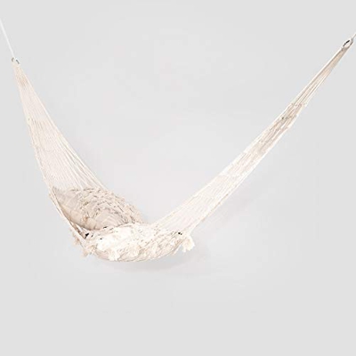 SKLUM Hamaca Colgante de Jardín Umer Algodón Sintético Blanco Roto