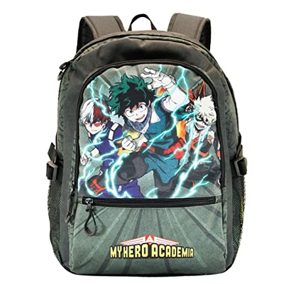 My Hero Academia Battle-Mochila Fight HS Fan, Verde Militar
