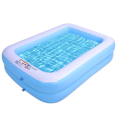 Piscina de tamaño Familiar Rectángulo Inflable Piscina para niños 200x150x50cm Centro de natación Salón Piscina para niños Adultos Piscina de Agua sob