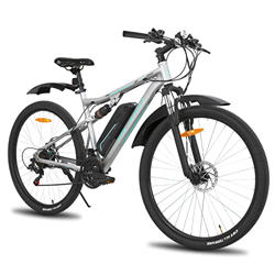 HILAND 29 Pulgadas Bicicleta Eléctrica, Bicicleta De Montaña Eléctrica para Mujeres y Hombres, Bicicleta Eléctrica De Suspensión Completa con Motor De en oferta