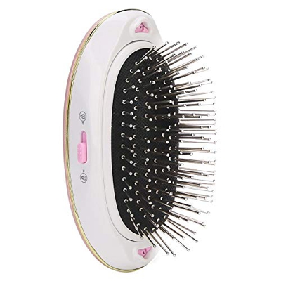 Cepillo de pelo de iones negativos, masajeador de cuero cabelludo eléctrico antiestático ligero para alisar el cabello/reducir la pérdida de cabello d