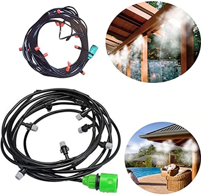 Madprice - Kit de nebulizador de agua, nebulización, carpa, sombrilla, jardín, refrigeración, 20 m