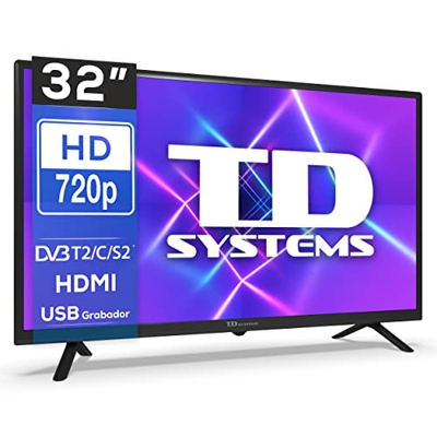 TD Systems - Televisores 32 Pulgadas Led, 3 años de garantía - K32DLC16H Modelo 2022