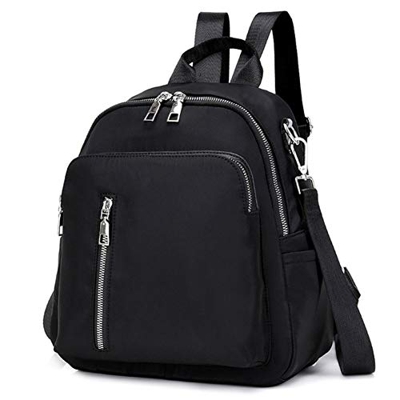 Hapkou Mochila para Mujer Casual Impermeable Nylon Mochila Pequeña Bolso Bandolera Multifuncional Bolso de Hombro Gran Capacidad Bolso Mochila para Es