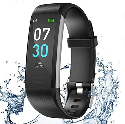 iWalker Smart Pulsera Fitness Tracker, Pulsera Actividad de Frecuencia Cardíaca, Impermeable IP68, Podómetro Deportiva Reloj para Xiaomi, Huawei, iPho