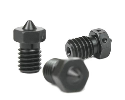 Genuine E3D Hardened Steel Nozzle 0.4mm, 0.6mm Triple Pack for V6 HotEnd 3D Printer (1.75mm, 0.4mm)