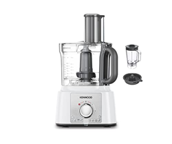 Kenwood MultiPro Express FDP65.450 WH - Procesador de Alimentos (1000 W, bol de 3 L, batidora de vaso de 1.5 L, exprimidor, accesorios de corte) precio
