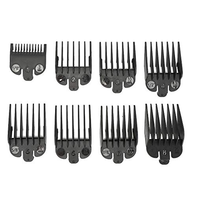 Cortapelos Profesional, Juego de Guía de Peine Universal para Recortador de Cabello de 8 Piezas Repuestos para Recortador de Cabello Accesorio para Pe
