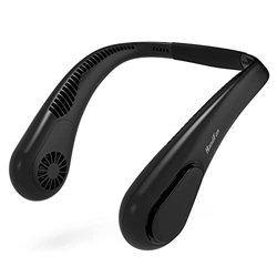 HandFan 5000mAh Ventilador Portatil Cuello Bateria Recargable,4 Velocidades, 21 Horas De Tiempo De Trabajo，Mini Ventilador USB Para Coche Deporte Ofic precio