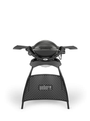 Weber Barbacoa eléctrica Q1400 Stand Dark Gray de 2200 W.