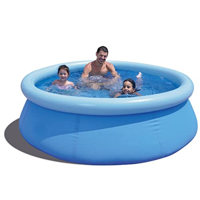 Piscina Hinchable, Piscina De Jardín Familiar, Piscina Infantil Fast Set, Piscinas Hinchables para Adultos, Azul, 244 X 63 Cm