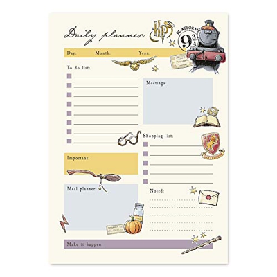Bloc de notas de escritorio Harry Potter - Bloc notas A5 - Material escolar y papeleria Harry Potter - Papeleria oficina - Producto con licencia ofici