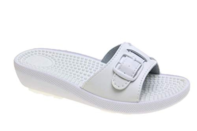 Anatomic Playa Chancla Hebilla Pinchos (Blanco, Numeric_39)