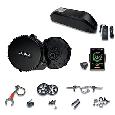 Bafang 36V 250/350 / 500W Bicicleta Eléctrica Motor Central BBS01B Kit de Conversión Motor Central con Batería de 36V 13/15.6/17.4/19.2 / 24Ah (Opcion