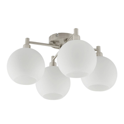 Lindby Ladino plafón, 4 luces, opalino en oferta