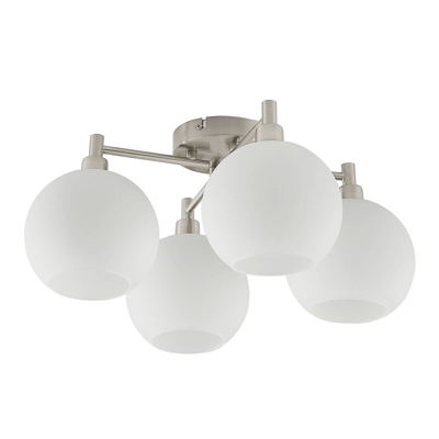 Lindby Ladino plafón, 4 luces, opalino
