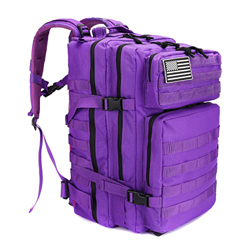 LHI 45LGran Mochila Táctica militar Mochila Molle Asalto Pack Múltiples Bolsillos Mochila de almacenamiento Para exteriores Senderismo Acampada, Monta características
