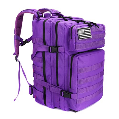 LHI 45LGran Mochila Táctica militar Mochila Molle Asalto Pack Múltiples Bolsillos Mochila de almacenamiento Para exteriores Senderismo Acampada, Monta