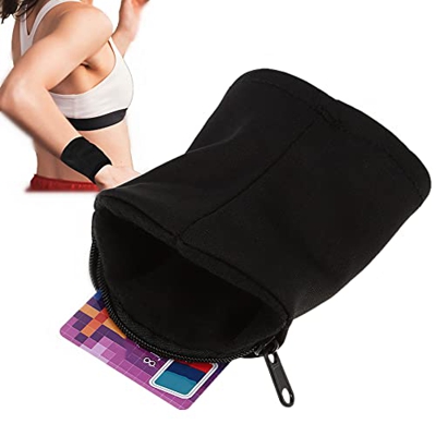 Wristband Wallet, Cartera de Muñeca Outdoor Sport Running Jogging Exercise Gym Wrist Band Wristband Wallet para Correr, Fitness, Ciclismo, Senderismo,