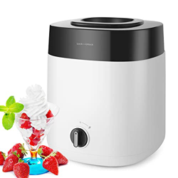 Heladera 2L, Máquina para Hacer Helados, Fácil de Limpiar y Usar, Operación con un Botón, Silenciosa, Abertura para Agregar Ingredientes, 23x23x30cm,  características