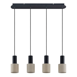 Lindby Heribert lámpara colgante, 4 luces en oferta