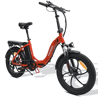 Fafrees Bicicleta Eléctrica Plegable 250 W, 36V 15AH Batería de Gran Capacidad 20" * 3.0 Fat Tire