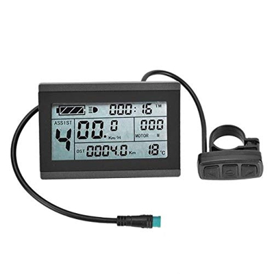 windmeile | Pantalla KT-LCD3, Impermeable, Ordenador de a Bordo, velocímetro, Pantalla LCD, iluminada, Impermeable, e-Bike, Bicicleta eléctrica, pedel