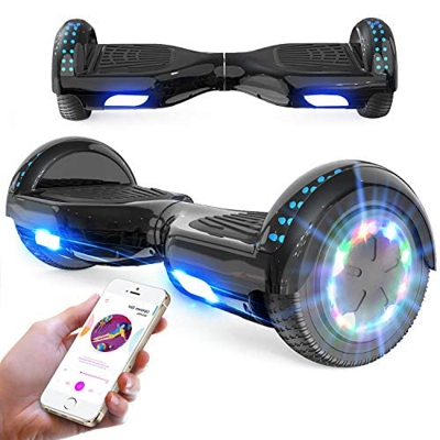 RCB Hoverboards 6.5 Pulgadas Overboard para Niños y Adolescentes Hoverboards Auto-equilibrado con Bluetooth Hover Board con LED Luces, Regalo para Niñ