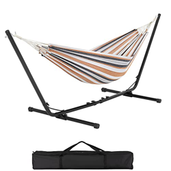 Yaheetech Hamaca con Soporte Ajustable 310/320/330 * 101 * 101,5 cm con Bolsa de Transporte 1-2 Personas Carga 200kg Hamaca para Playa Patio Jardin características