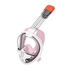 Eamplest Máscara de Buceo, Máscara Snorkel de Cara Completa 180 ° Vista Panorámica, con Soporte para Cámara, Gafas Buceo Anti-Niebla y Anti-Fuga para  precio