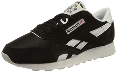 Reebok Nylon Cl, Zapatillas Hombre, Negro (Black/Black/White), 44.5 EU
