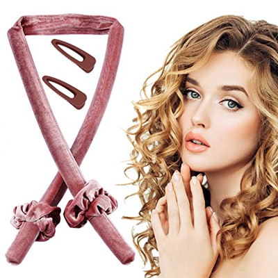 Rizador Pelo Sin Calor, ZAHRVIA Seda Diadema para Rizar sin Calor, Cinta para Rizar Sin Calor para Dormir, Duerme Ondas Rizadores de Cabello, Rizadore