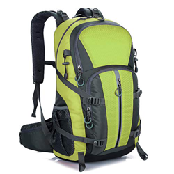 Mornyray Mochila Senderismo 40L, Mochila de Montaña Impermeable Mujer Hombre, Mochila de Viaje Trekking Acampada Caminar con Cubierta Lluvia (Verde) características