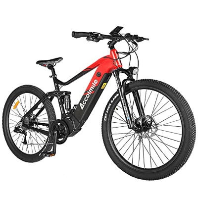 Accolmile Cola Bear 27,5"/29" Bicicleta Eléctrica, Batería Integrada Litio 48V 13Ah 624Wh, Suspensión Completa Unisex para Adultos, Bicicleta de Monta