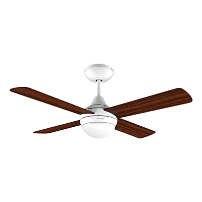 Cecotec Ventilador de Techo con Mando a Distancia, Temporizador y Luz LED EnergySilence Aero 4200 Fresh. 55 W, 42", 4 Aspas Reversibles en Madera Oscu