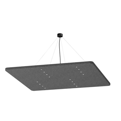 LEDWORKS Sono-LED Square 16 péndulo 940 38° gris