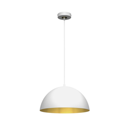 Lámpara colgante Beta en blanco-oro características