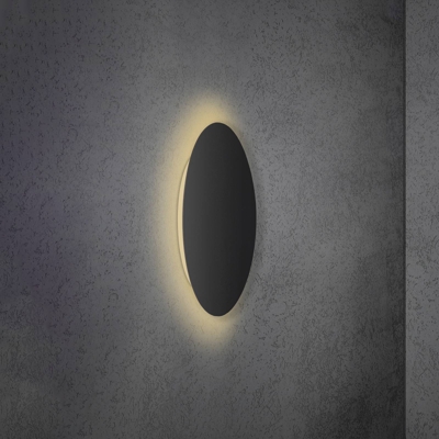 Escale Blade aplique LED negro mate Ø 24 cm