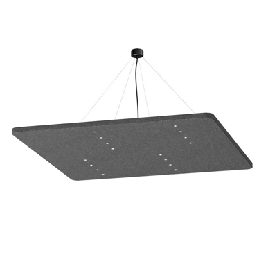 LEDWORKS Sono-LED Square 16 péndulo 930 38° gris