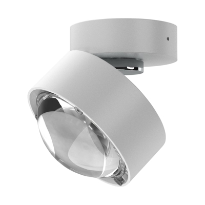 Puk Mini Move LED lentes claras, blanco mate/cromo