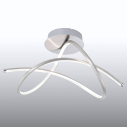 Lámpara LED de techo Violetta, curva, acero precio