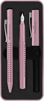 Faber-Castell 201528 - Set estilog. M y bolígrafo m. Sombra rosa